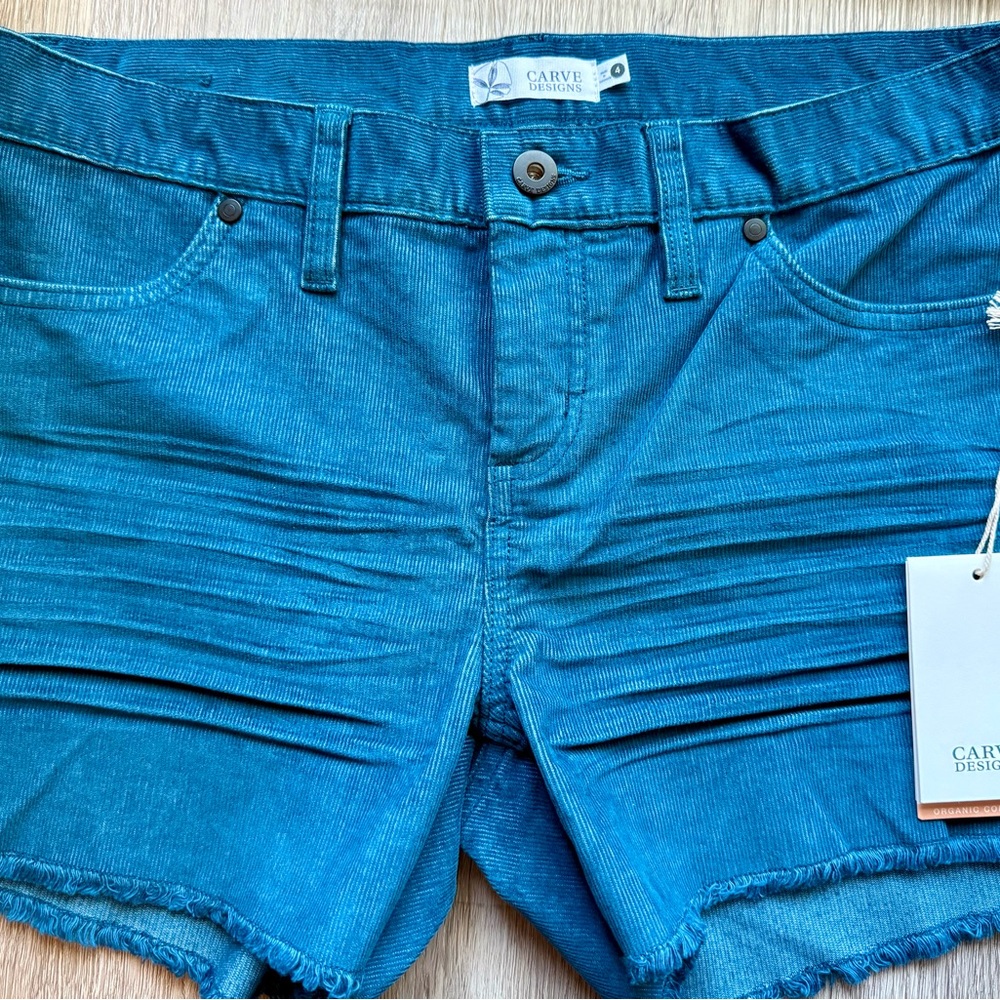 Carve Designs Teal Corduroy Pants